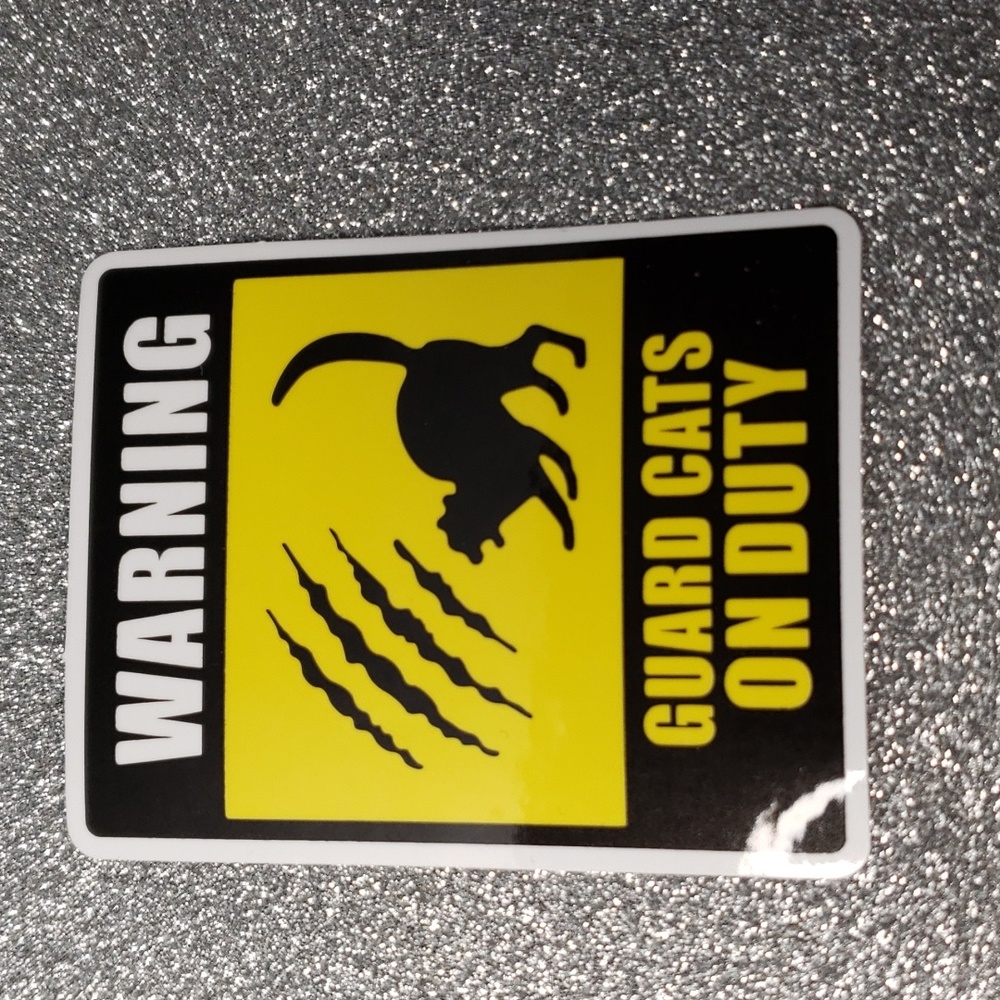 SIGN WATERPOOF Sticker Cat